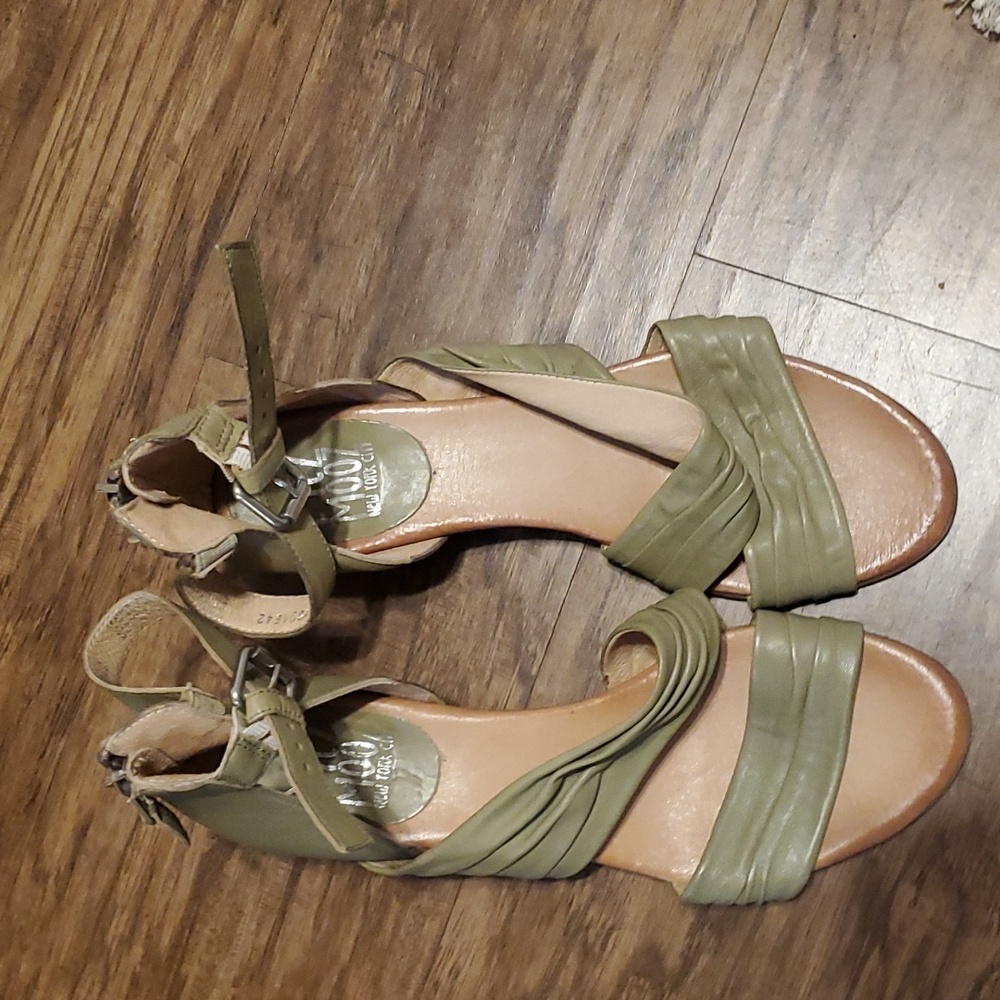 Miz Mooz Olive Green Sandals